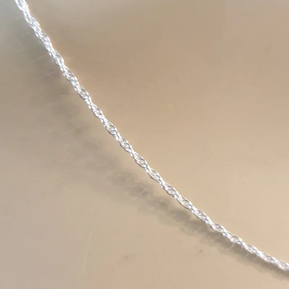 Italian 925 Silver Necklaces. 18" 45cm. New bag. - Picture 3 of 3